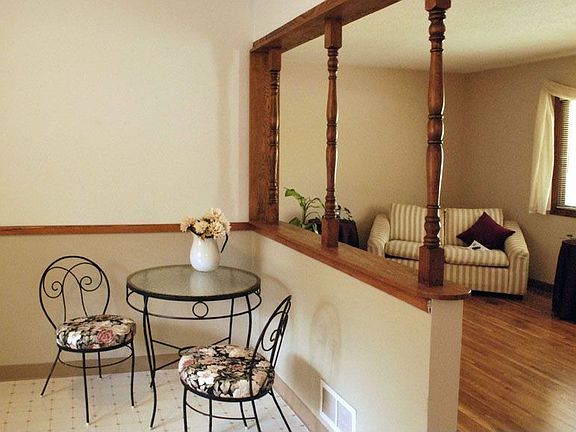 Kitchen opens to Living Room