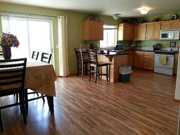 kitchen and dining area