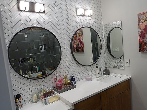 Wall and vanity