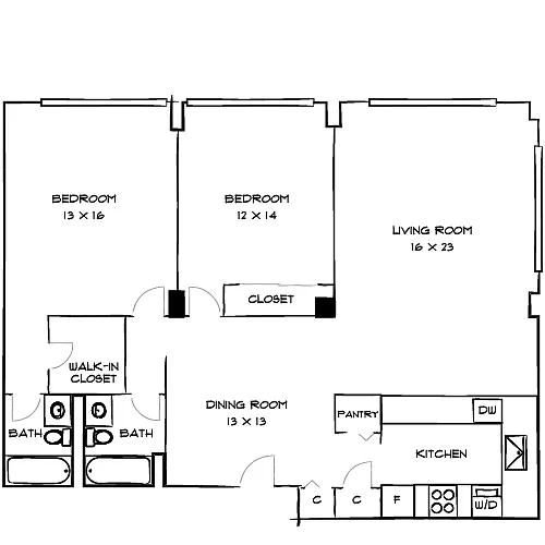Floor plan Sheridan D