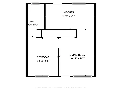 Floor plan Premium 1 Bedroom