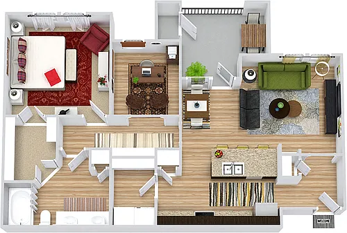 Floor plan Guadalupe with Study