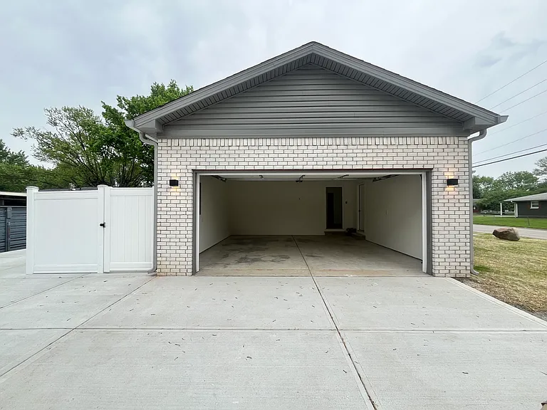 Extra wide 2-car garage with automatic door opener