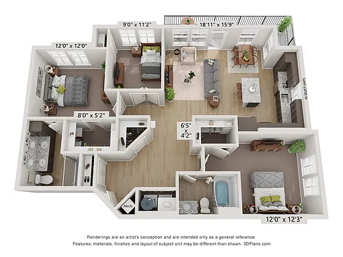 Floor plan C1 - Amethyst