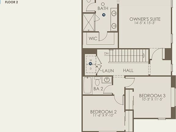Plan 3 Floor Plan, Quick Move-In Home, Floor 2