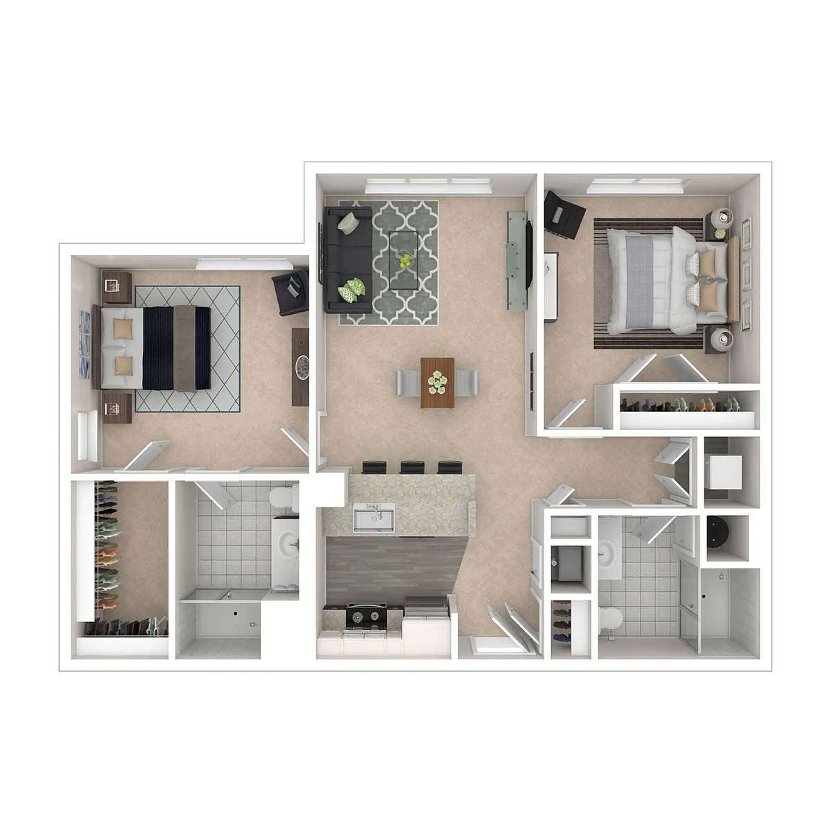 Floor plan Furnished Short Term