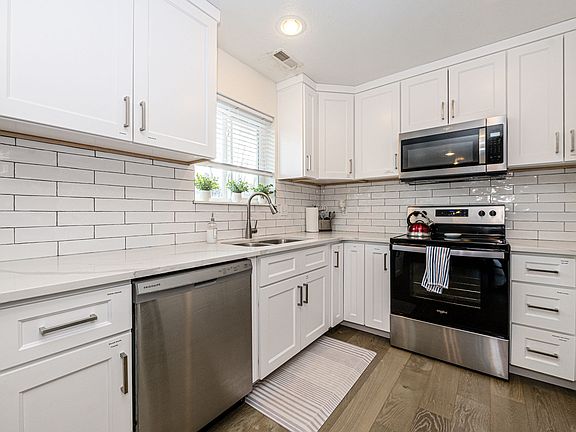 New kitchen with hardwood floors