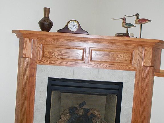 Fireplace in family room