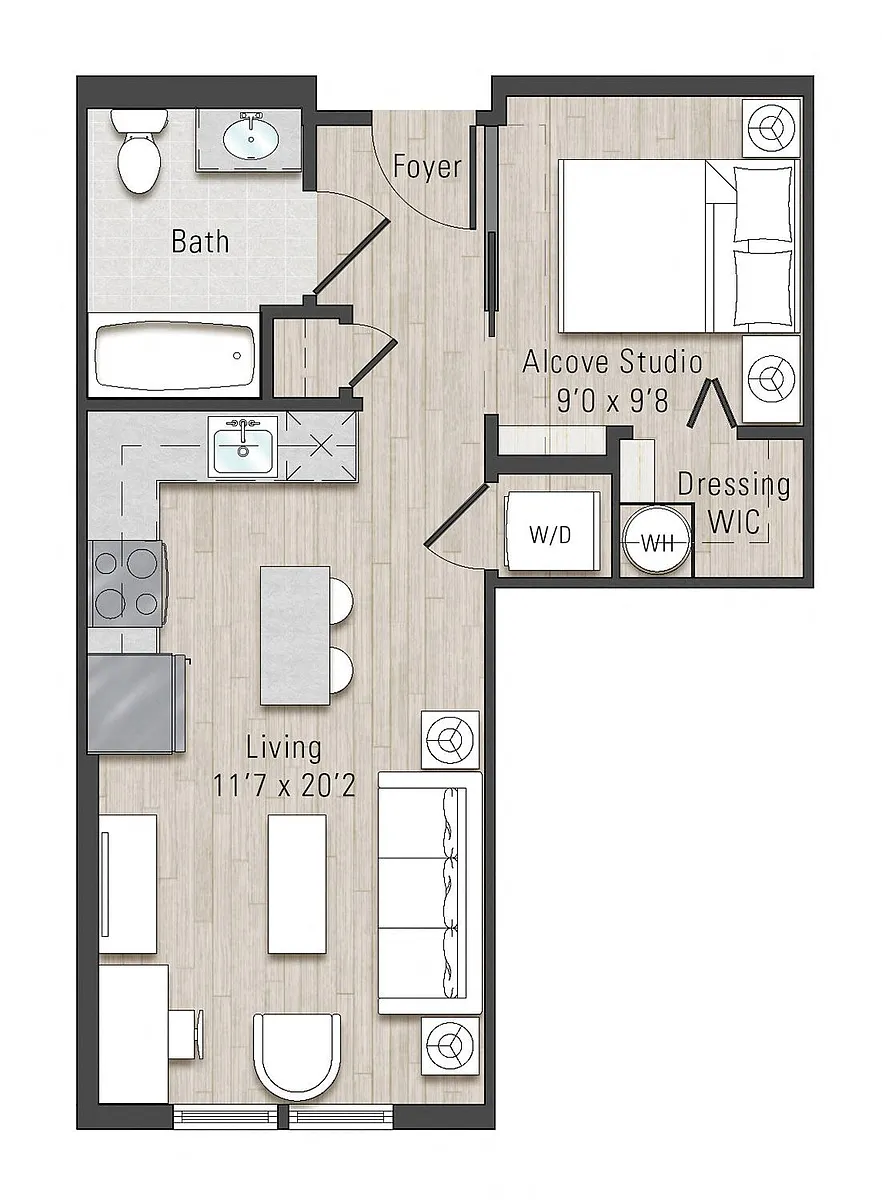 Floor plan A1b