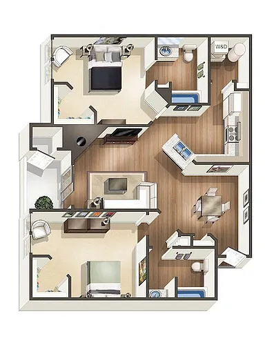 Floor plan B1 Renovated