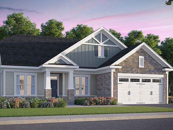 Elevation 4 of the Pearson II a home design at Lakeside at Trappe by Brookfield Residential
