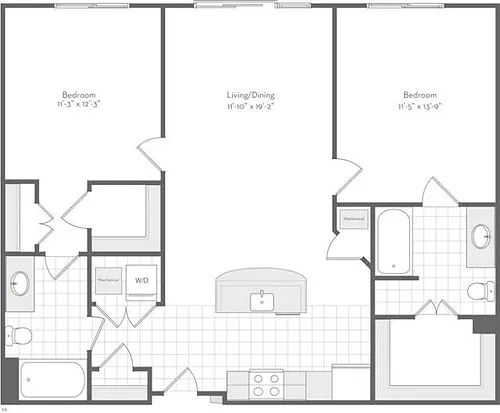 Floor plan The Carraway