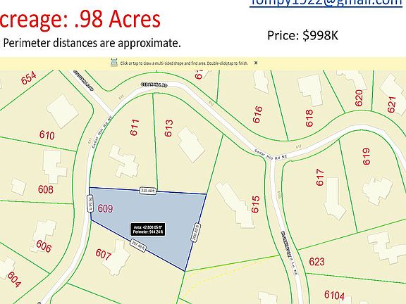 Lot 609 for Sale.