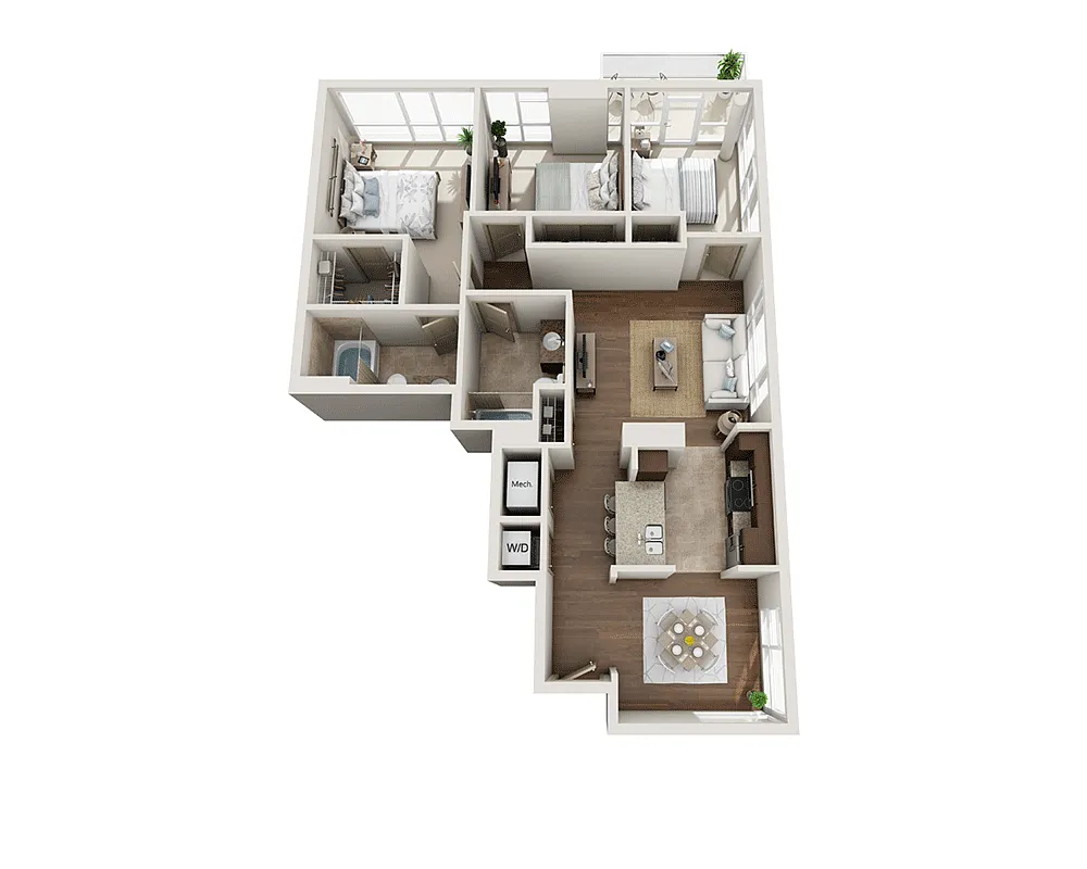 Floor plan Plan U (C2)