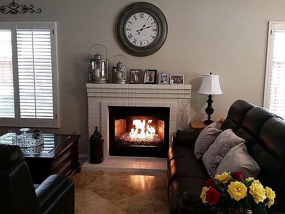 Cozy, fireplace and paint