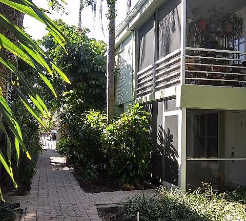VIEW OF UNIT FROM WALKWAY