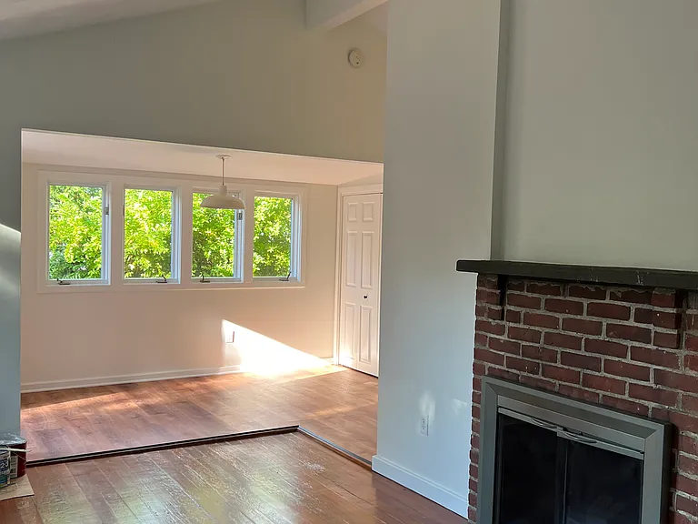 Living room and dining area