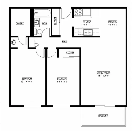 Floor plan The Oak