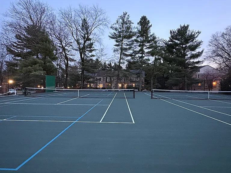 Two newly renovated tennis courts