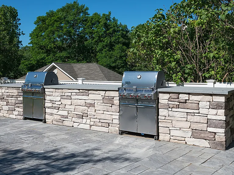 Premium outdoor grilling area