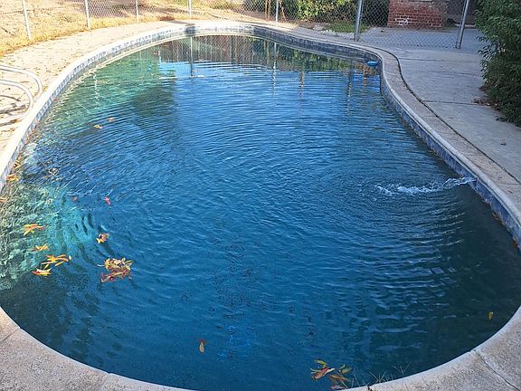 Enclosed pool area