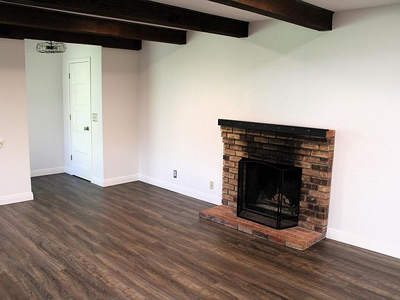 Living room with fireplace