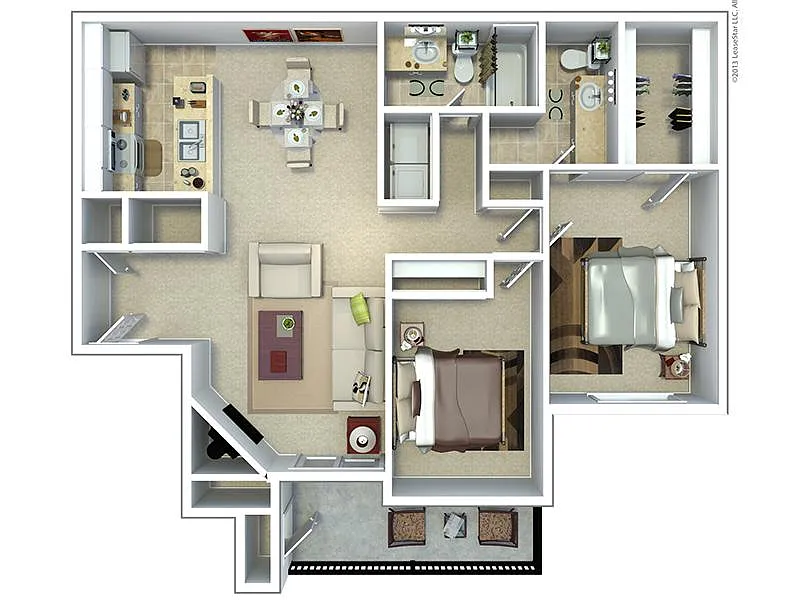 Floor plan 2X2