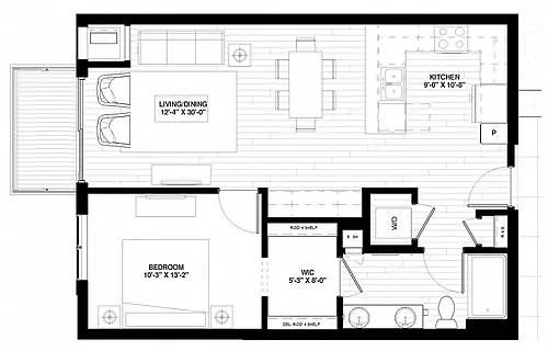 Floor plan Nicollet