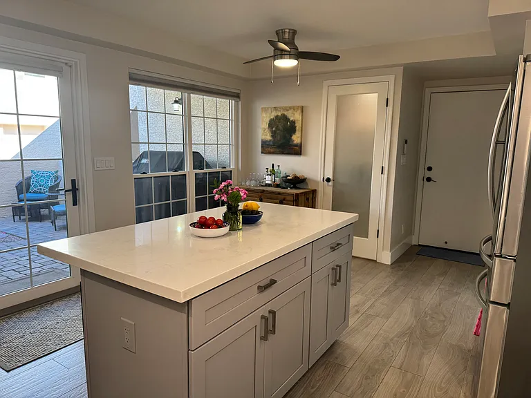 Kitchen door to BBQ Patio