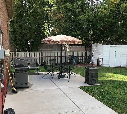 Cement patio