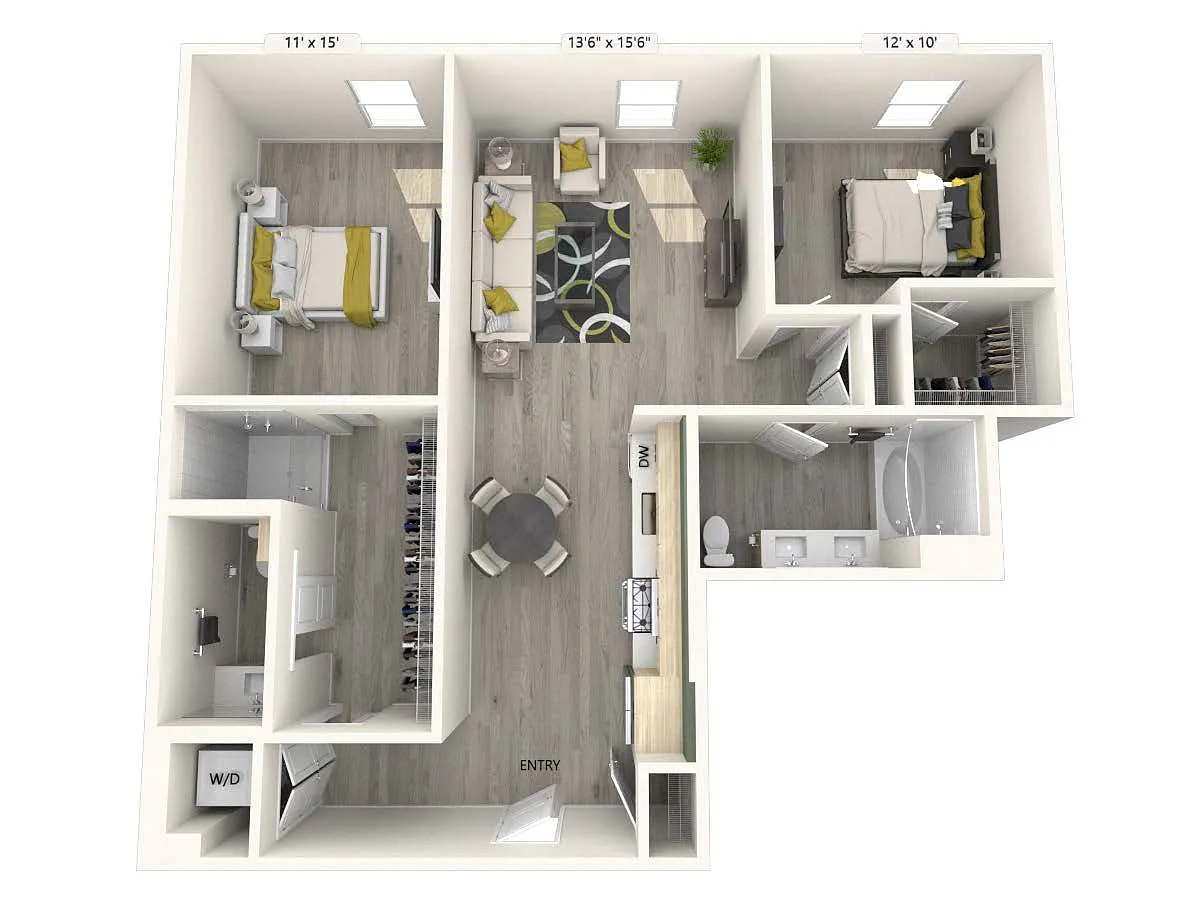 Floor plan B6V-Finish-1118sf