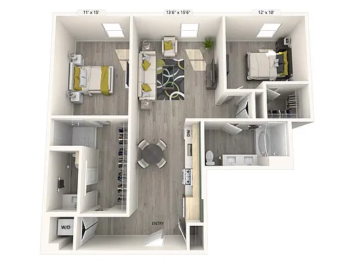 Floor plan B6V-Finish-1118sf