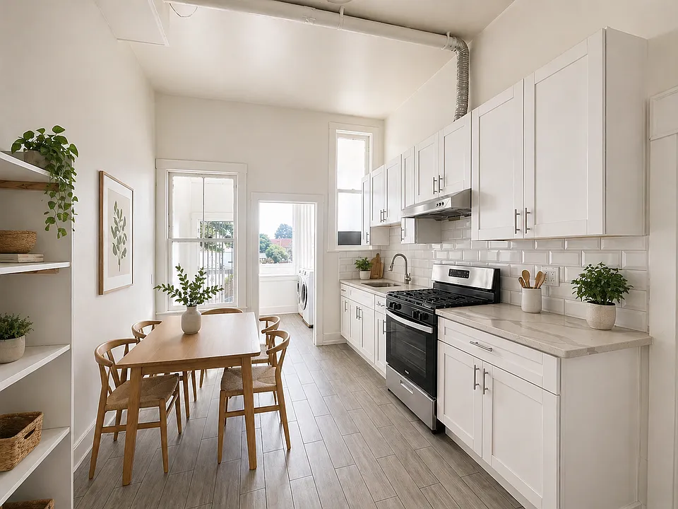 Kitchen + Dining
Updated kitchen with stainless steel appliances, quartz-style counters, and space for a full dining table_perfect for everyday living and entertaining.
