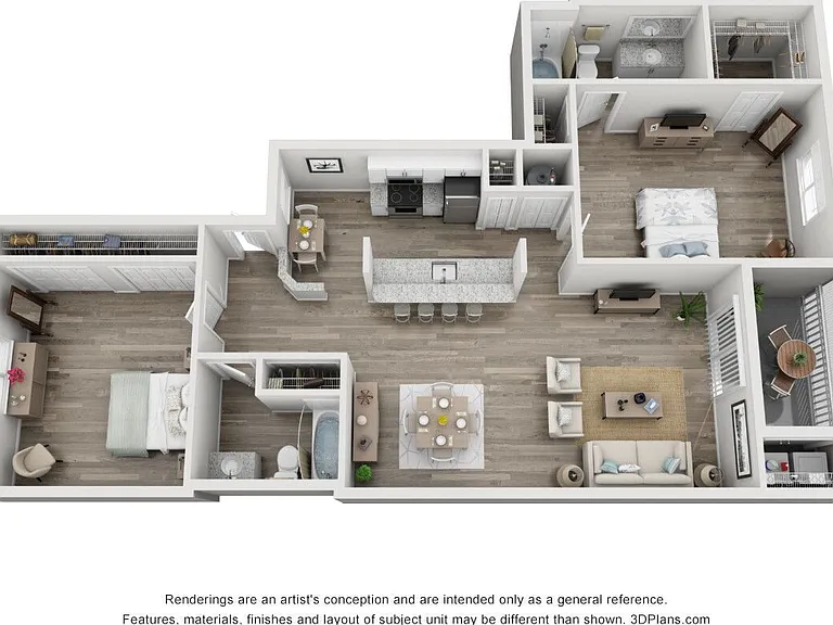 Citation Club - Two Bedroom - Two Bathroom - 2 Beds - 2 Baths - 1336 Sq. ft.