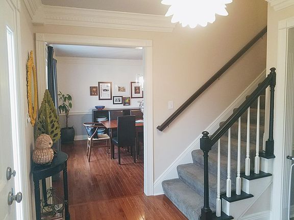 Entry looking into the formal dining room