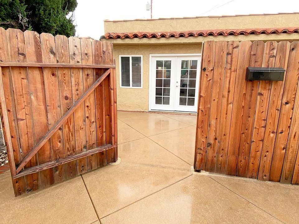 Entrance to private patio and apartment