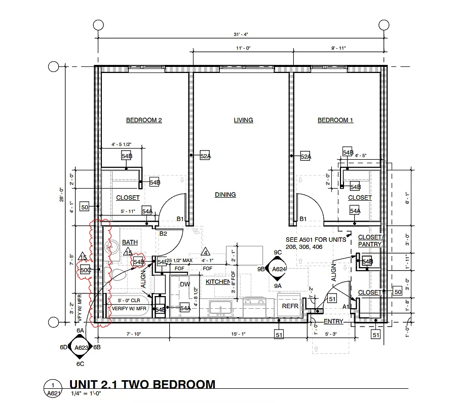 Floor plan 2 Bed