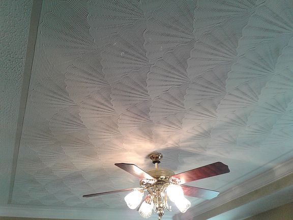 Master bedroom tray ceiling 