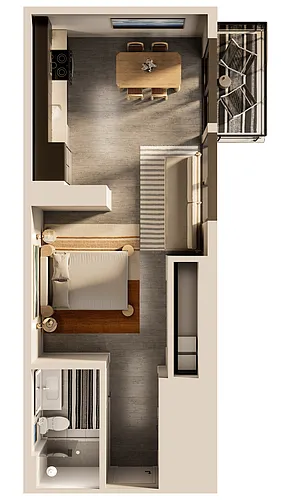 Floor plan The Point Studio