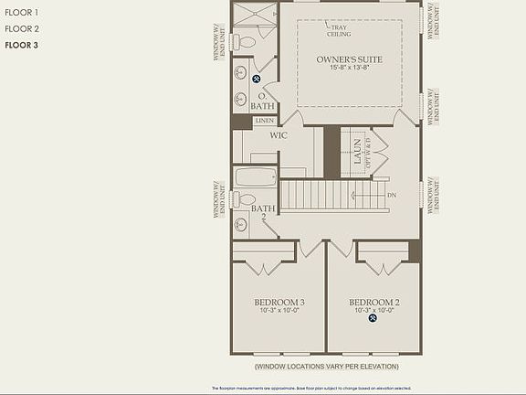 Newnan Floor Plan, Quick Move-In Home, Floor 3