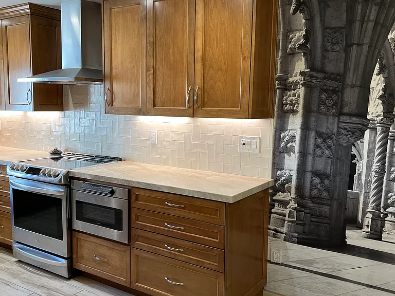 Pull out drawer microwave