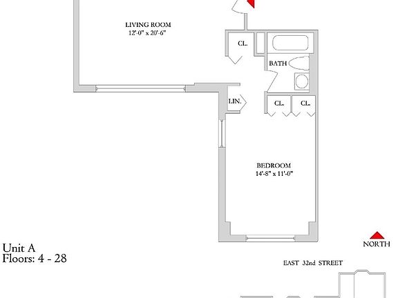 2nd image of 151-155 E 31st St #A14a
