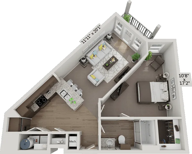 Floor plan A2 - Journey 1X1