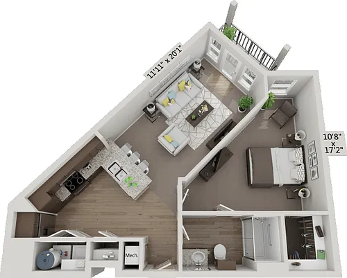 Floor plan A2 - Journey 1X1