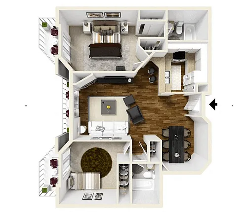 Floor plan 2A - Upgraded