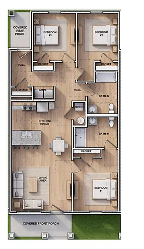 Floor plan 3 bedroom