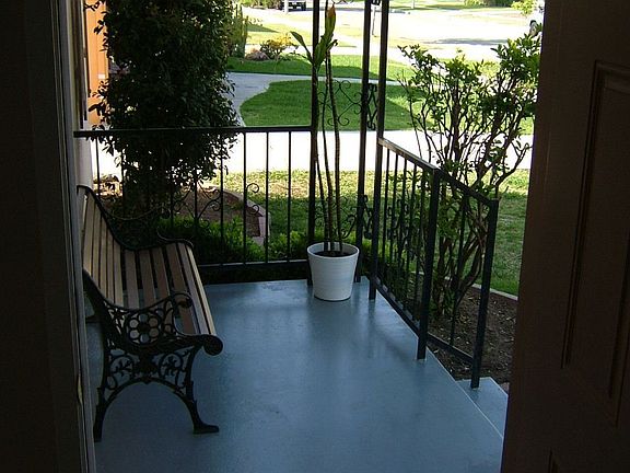 Looking out the front door