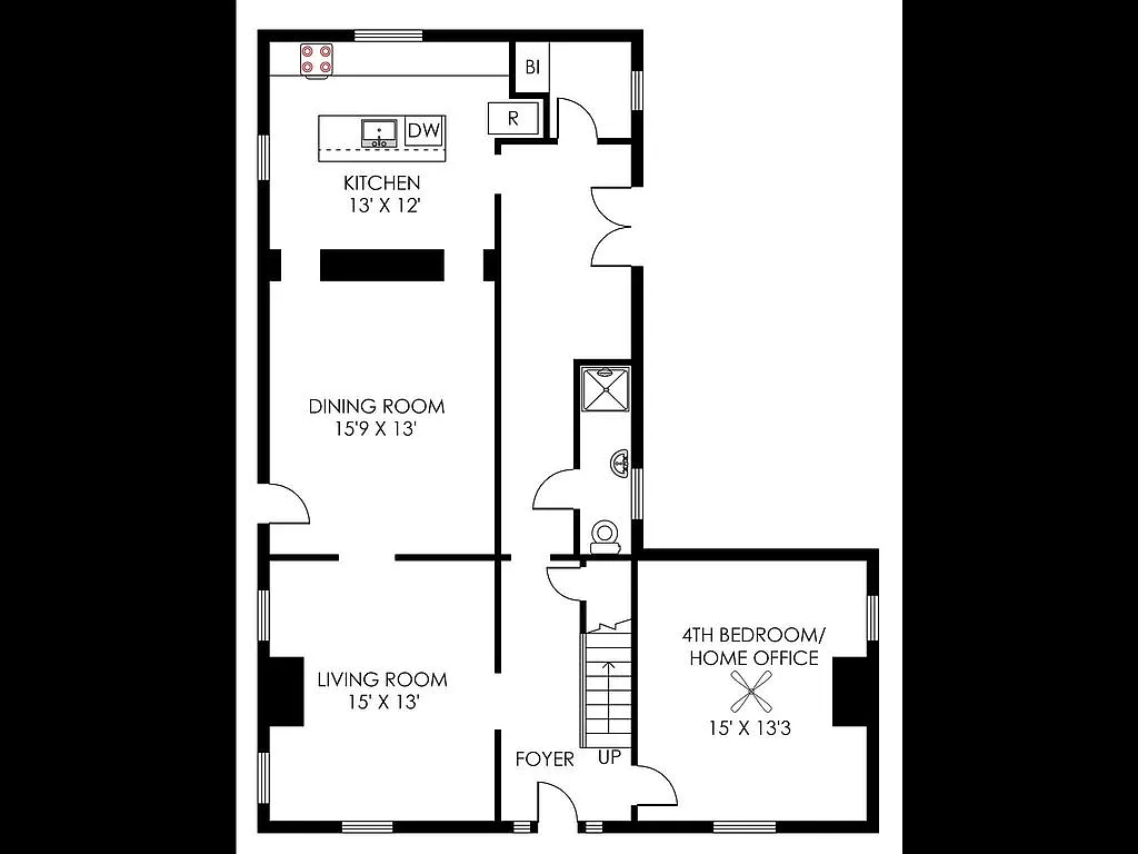 First Floor Plan - 24 Church St NE