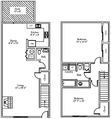 Floor plan Woodlawn Crossing Townhouse