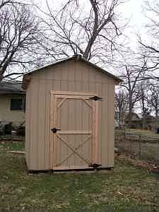 Plenty of storage room for mower, tools, bikes, and etc.